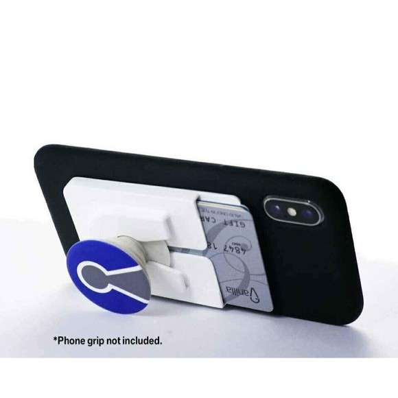 NEW Socket Lock-It Adhesive Card Holder & Phone Grip Holder All in One / WHITE - Picture 4 of 7